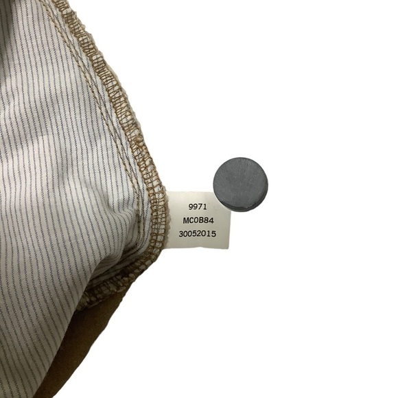 Peter Millar Raleigh Pants Sz 34W Washed Twill Flat Front Tan - Picture 7 of 8